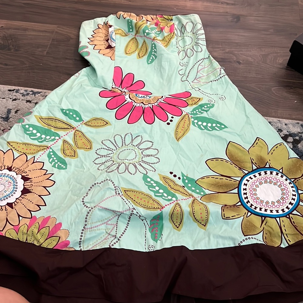women’s strapless summer dress